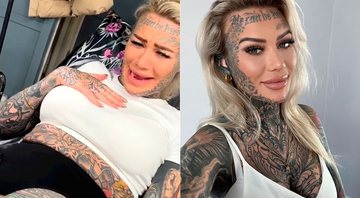 Becky Holt contou que tem 95% do corpo tatuado - Foto: Reprodução/ Instagram@becky_holt_bolt