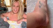 Britney Spears mostrou pé inchado após suposta briga em hotel - Foto: Reprodução/ Instagram@britneyspears