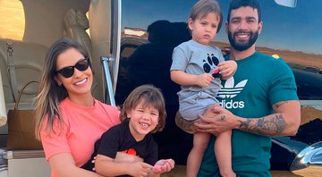 Andressa Suita e Gusttavo Lima com os filhos, Gabriel e Samuel - Foto: Reprodução/ Instagram