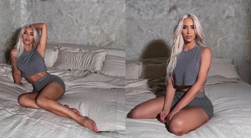 Kim Kardashian compartilha ensaio sensual para promover sua marca de roupas - Foto: Reprodução / Instagram