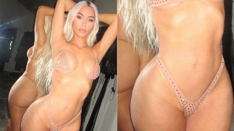 Kim Kardashian recebeu críticas por fotos de lingerie - Foto: Reprodução/ Instagram@kimkardashian