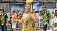 Rainha da X-9 Paulistana, Juju Salimeni entrará no sambódromo às 22h30 deste sábado (10/02) - Foto: Reprodução/ Instagram