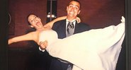 Tadeu Schmidt mostrou fotos do casamento com Ana Cristina Schmidt, em 1998 - Foto: Reprodução/ Instagram