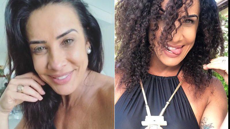 Acostumada a usar cabelo liso, Scheila Carvalho revelou que gostou do cabelo cacheado - Foto: Reprodução/ Instagram