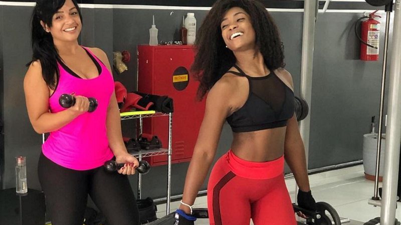 Erika Januza pegando pesado no treino - Foto: Reprodução/Instagram