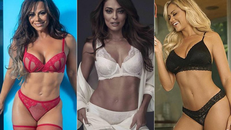 Viviane Araújo, Juliana Paes e Ellen Rocche posaram para campanhas de lingerie - Foto: Reprodução/ Instagram