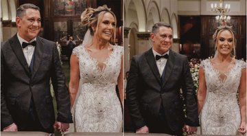 Francine Carvalho e Paulo Sérgio Ferreira se casaram neste fim de semana - Fotos: Bruno Ferreira / Edu Graboski / Divulgação