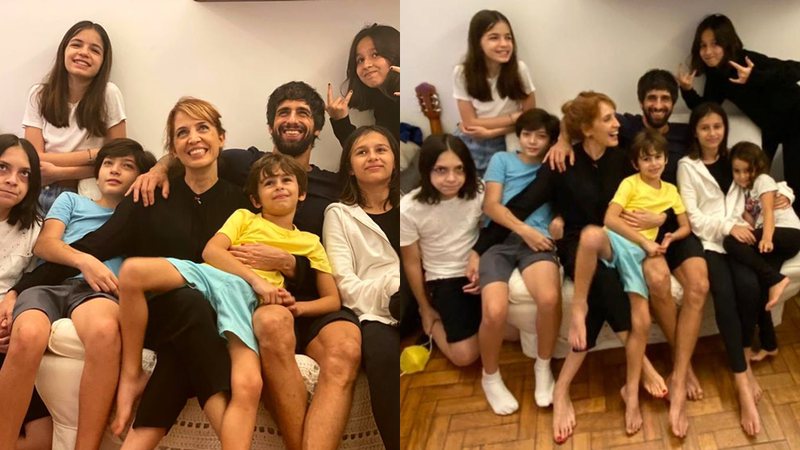 Poliana Abritta ao lado de sua família - Foto: Reprodução / Instagram @polianaabritta
