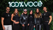 Bell Marques e seus filhos, Rafa e Pipo Marques, criaram a 100 % Você e marcaram presença na NaturalTech 2026 - Foto: Divulgação
