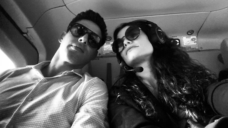 Alinne Moraes posa ao lado do ex-namorado Cauã Reymond - Foto: Reprodução / Instagram @alinnemoraes