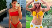 Anitta e Marquezine estão na lista de famosas que tatuaram coração no bumbum - Foto: Reprodução/ Instagram@brunamarquezine e @anitta