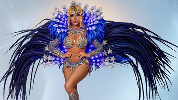 Ana Beatriz Godoi é rainha de bateria da Rosas de Ouro - Foto: Divulgação