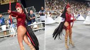 Ana Beatriz Godoi é rainha de bateria da Rosas de Ouro, atual campeã do Carnaval de SP - Fotos: Adilson Marques / Divulgação