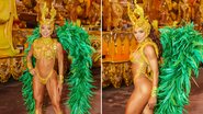 Camila Assunção estreia com visual dourado, em referência a Oxum - Fotos: Adilson Marques / Cenapop