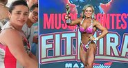Eliane Jardim pesava 85 kg e mudou corpo para competir - Foto: Reprodução/ Instagram@gabily