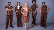 Integrantes da campanha da coleção “Metamorfose”, da Bordô: Danrley Oliveira (Perito Criminal), Aryadne Cândido (Agente Administrativa), Monica Gomes (Biomédica), Luiz Gomes (Designer Gráfico) e Karen Zambrano (Modelista). - Divulgação