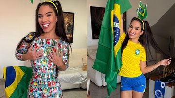 Kellyta Tharys lançou campanha para completar álbum da Copa do Mundo