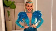 Marina Orlanda usou look de penas e brilho em esquenta de Carnaval - Foto: Divulgação