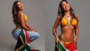 Monik Evlin comemora sua primeira faixa em concurso de beleza internacional - Fotos: Divulgação