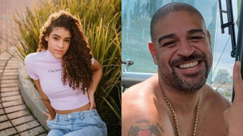 Adriano Imperador posta foto de filha e seguidores comentam a semelhança entre os dois - Foto: Reprodução / Instagram @adrianoimperador