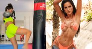 Aiane Freitas mantém a forma com vários esportes, como o muai thai - Foto: Reprodução / Instagram