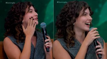 Alanis Guillen surpreendeu ao revelar que usa esperma de salmão nos lábios - Foto: TV Globo/ Domingão com Huck