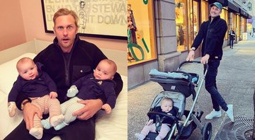Alexander Skarsgård vira babá dos gêmeos de seu amigo - Foto: Reprodução / Instagram