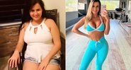 Aline Limas perdeu 22 kg e mostrou antes e depois - Foto: Reprodução/ Instagram@alinelimasoficial