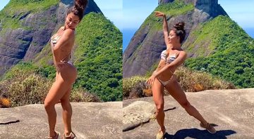 Aline fez coreografia em um ponto turístico do Rio de Janeiro - Reprodução/Instagram