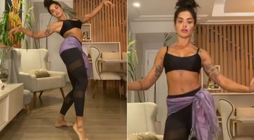 Aline Riscado mostrou aula de dança do ventre na web - Foto: Reprodução/ Instagram