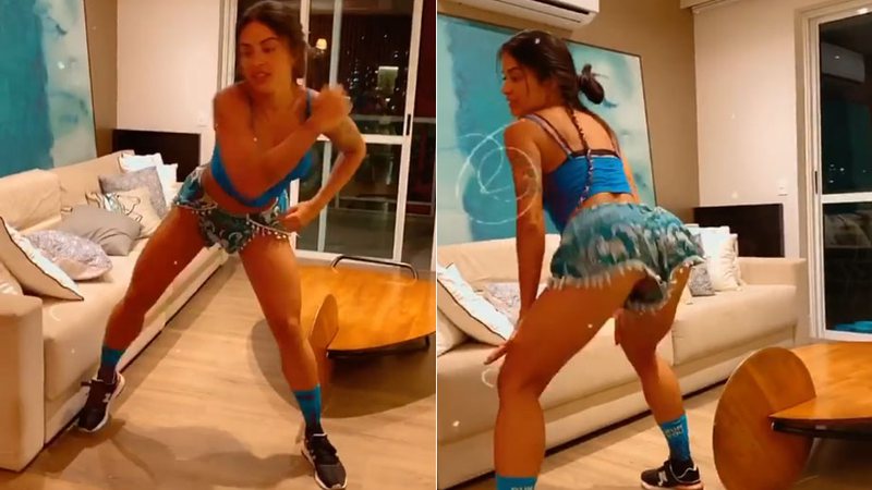 Aline RIscado mostrou aula de fit dance para incentivar a prática de exercícios em casa - Foto: Reprodução/ Instagram