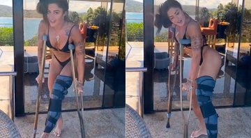 Aline Riscado deslocou o joelho em partida de altinha - Foto: Reprodução/ Instagram@alineriscado