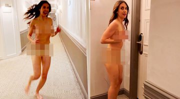 Alison Brie correu pelada por corredor de hotel e surpreendeu o marido - Foto: Reprodução/ Instagram@alisonbrie