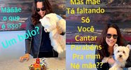 Cantora encantou ao posar ao lado do pet e mostrar o bolo de aniversário - Foto: Reprodução / Instagram