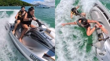 Ana Castela virou jetski durante passeio pelo mar de Santa Catarina