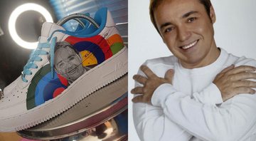 André Liberato exibe tênis customizado em homenagem ao tio, Gugu - Reprodução/Instagram