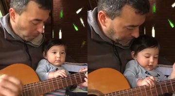André Rizek encanta web ao aparecer tocando violão ao lado do filho - Foto: Reprodução / Instagram