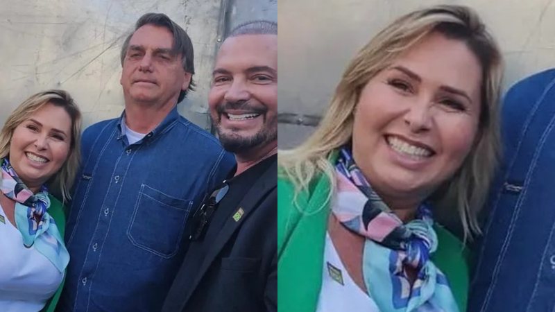 Andréa Sorvetão e Conrado ao lado do presidente Jair Bolsonaro - Foto: Reprodução / Instagram