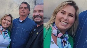 Andréa Sorvetão e Conrado ao lado do presidente Jair Bolsonaro - Foto: Reprodução / Instagram