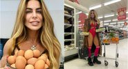 Andréa Sunshine posou sensual em supermercado - Foto: Reprodução