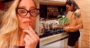 Ator estava cozinhando e se comparou ao cantor baiano Caetano Veloso - Reprodução/Instagram