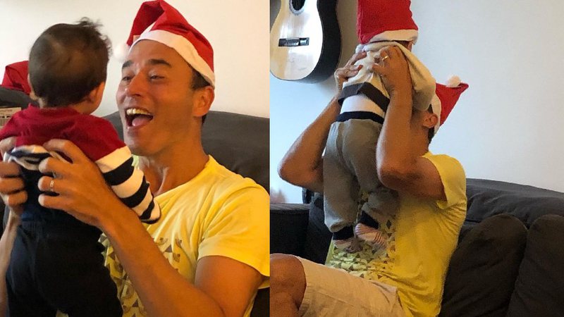 André apareceu brincando com os gêmeos, João e Pedro, de 7 meses - Reprodução / Instagram @andreiasadi