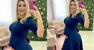 Andressa Uracch compartilha foto exibindo barriga de gestante pela primeira vez - Foto: Reprodução / Instagram @andressaurachoficial