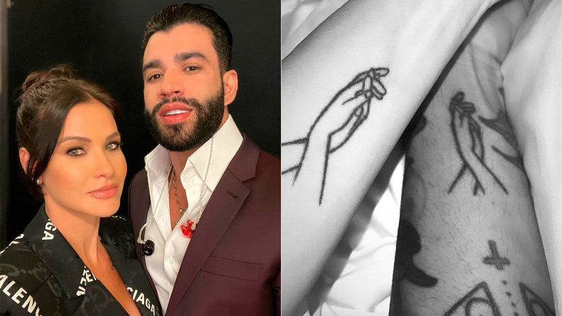 Andressa Suita mostrou nova tatuagem que fez com Gusttavo Lima - Foto: Reprodução/ Instagram@andressasuita