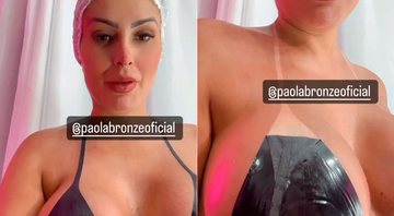 Andressa Urach atualizou o bronzeado e exibiu as marquinhas na web - Foto: Reprodução/ Instagram@andressaurachoficial