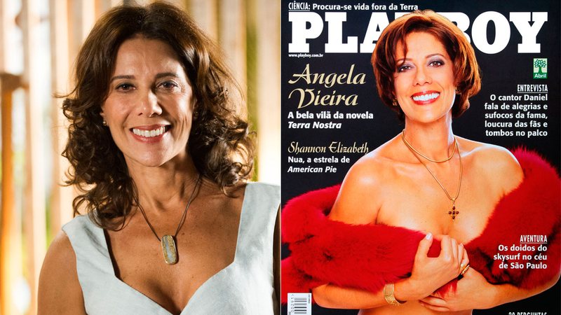 Bob Wolfenson resgatou foto de Ângela Vieira na Playboy - Foto: TV Globo/ João Miguel Júnior e Divulgação