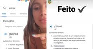 Anitta fez o Google mudar a definição da palavra patroa - Foto: Reprodução/ Instagram