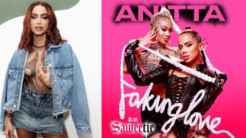 Cantora lançou hit Faking Love em parceria com a rapper Saweetie nesta quinta-feira (14/10) - Reprodução / Instagram @anitta