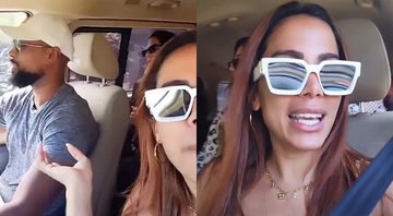 Anitta paquera motorista durante passeio de carro com amigas - Foto: Reprodução / Instagram