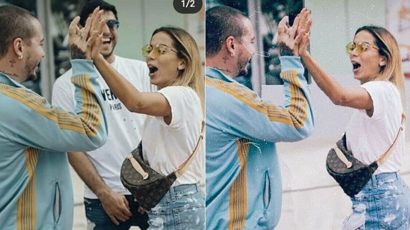 Anitta apagou Thiago Magalhães de foto com J Balvin - Reprodução/ Instagram